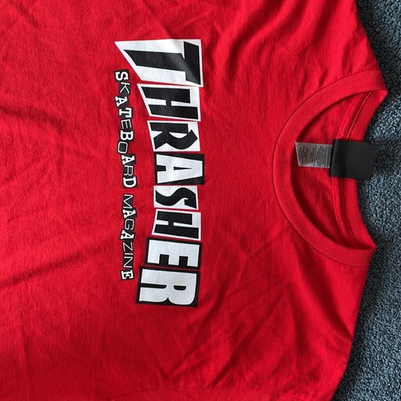THRASHER SKATE MAG SAN FRAN EDITION MENS RED SHIRTS - Picture 4 of 4